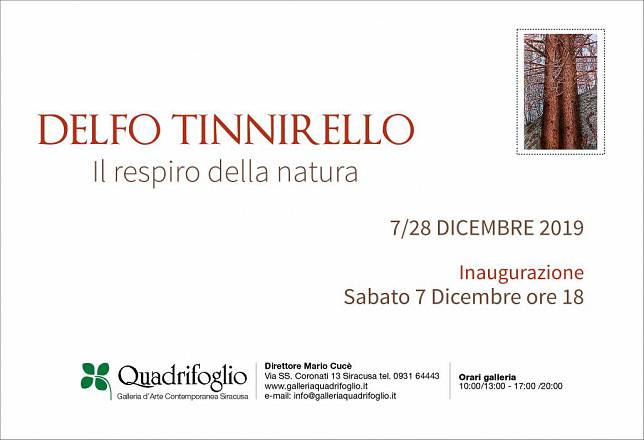 “il respiro della natura, opere di delfo tinnirello in mostra al quadrifoglio